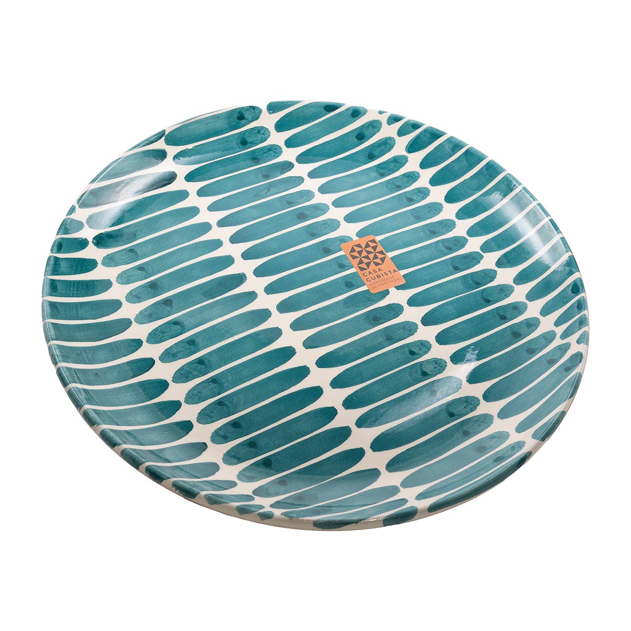 Casa Cubista Teller groß dash teal