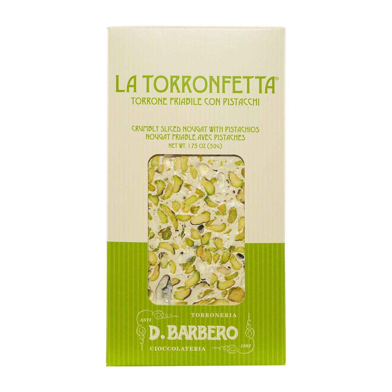 D.Barbero Torronetafel mit Pistazien 50g