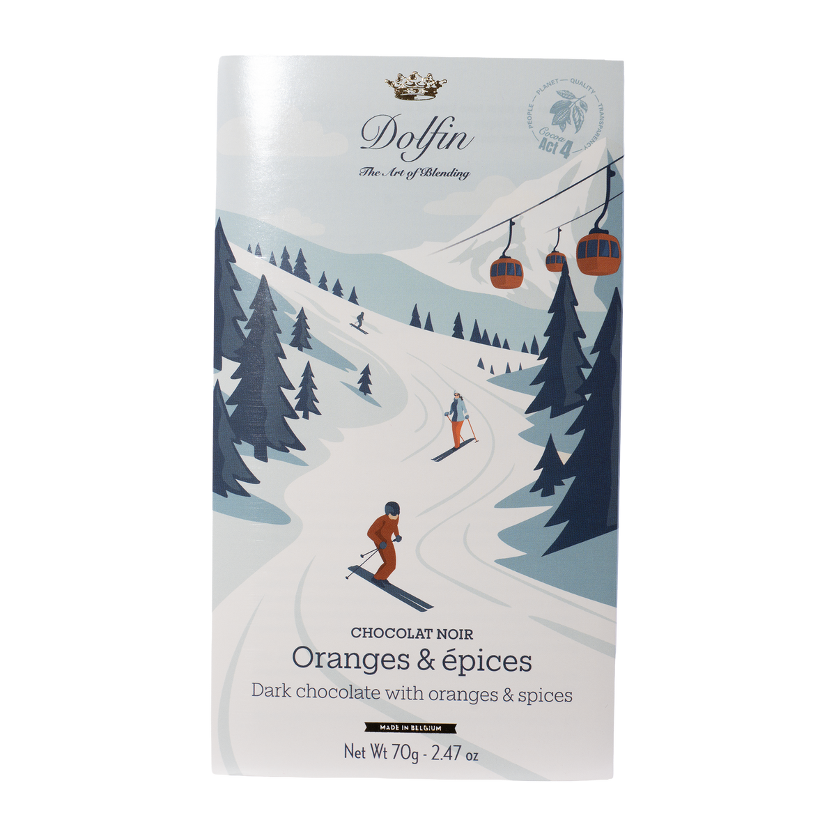 Dolfin dunkle Schokolade mit Orange und Gewürzen