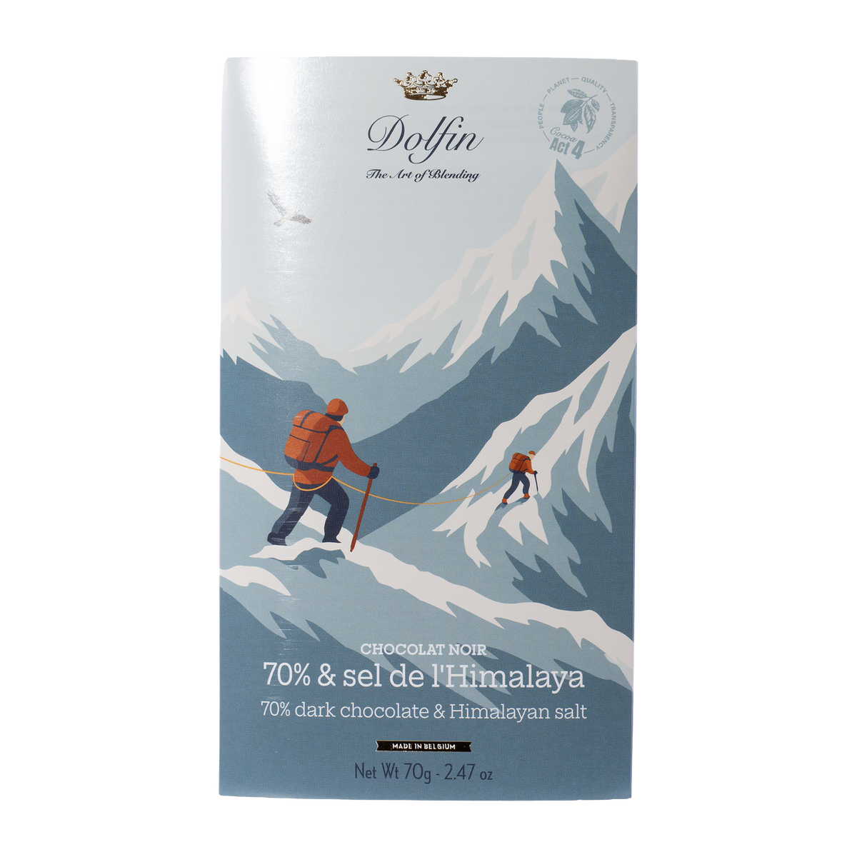 Zartbitterschokolade mit Himalayasalz von Dolfin