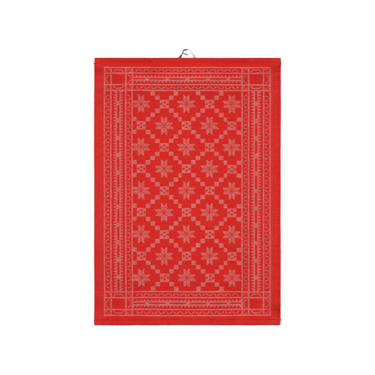 Ekelund Attebladrose Geschirrtuch rot 50x70cm