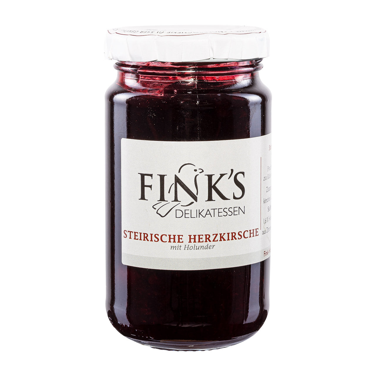 Finks Delikatessen Herzkirschen Konfitüre