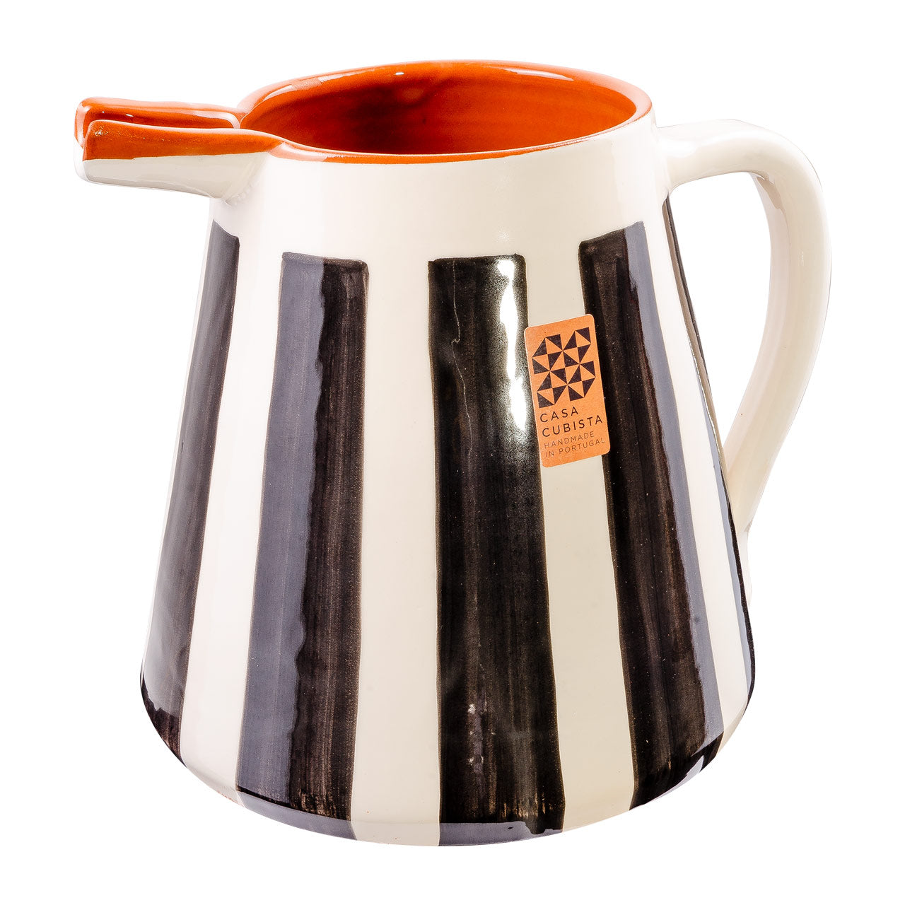 Keramikkrug 2l bold stripes black