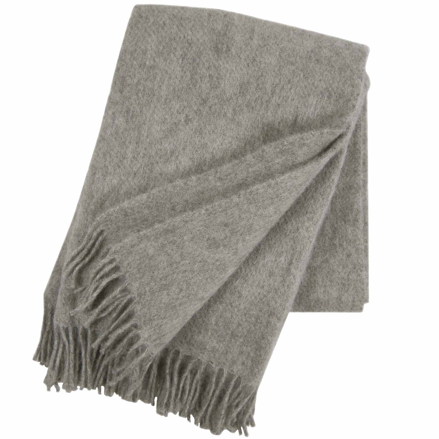 Klippan Wolldecke Gotland natural grey