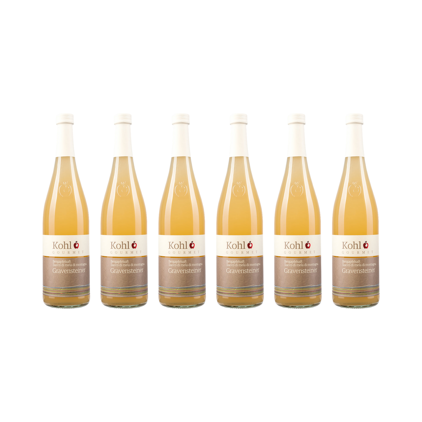 Kohl Bergapfelsaft Gravensteiner 6er Set