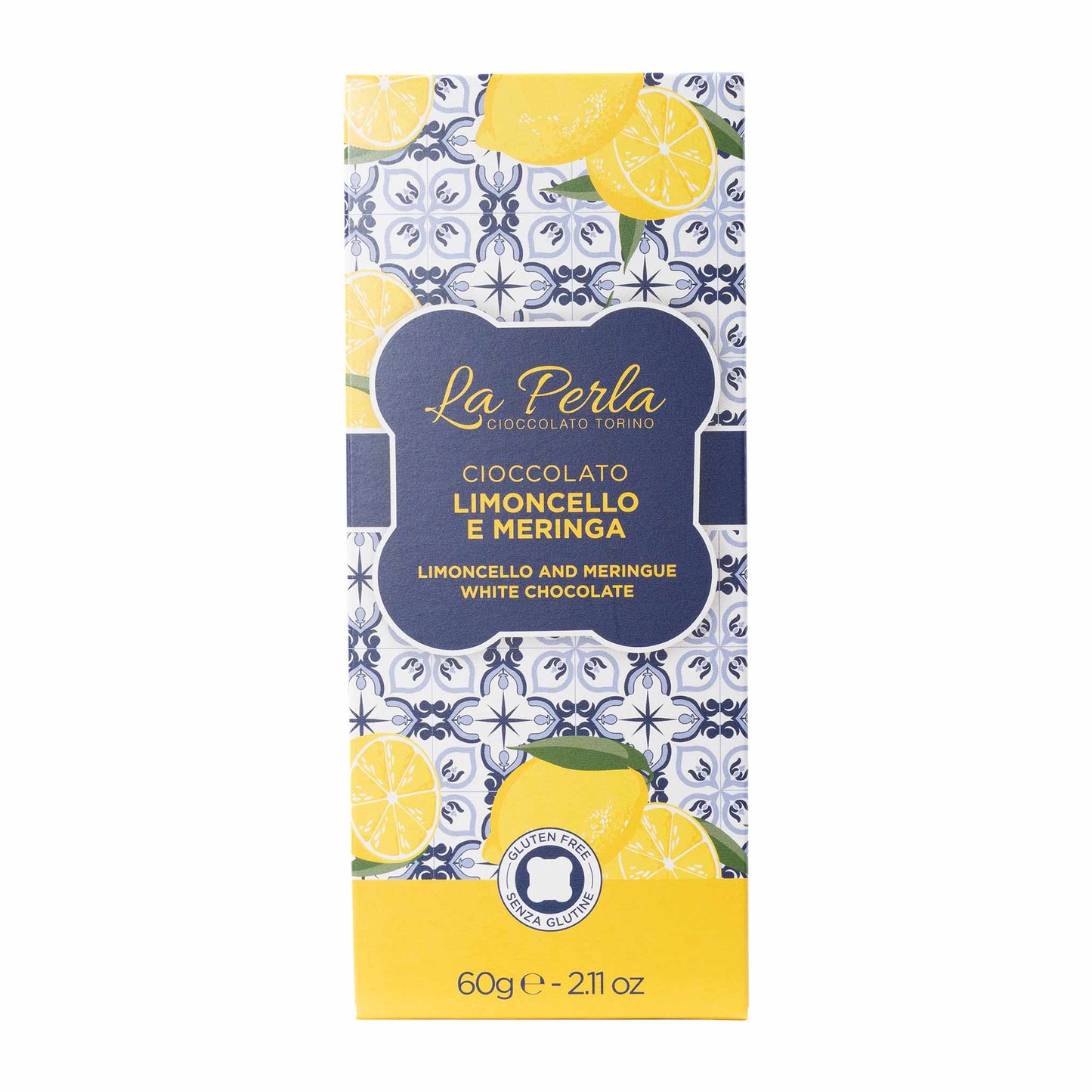 La Perla di Torino Weiße Schokolade Limoncello e Meringa