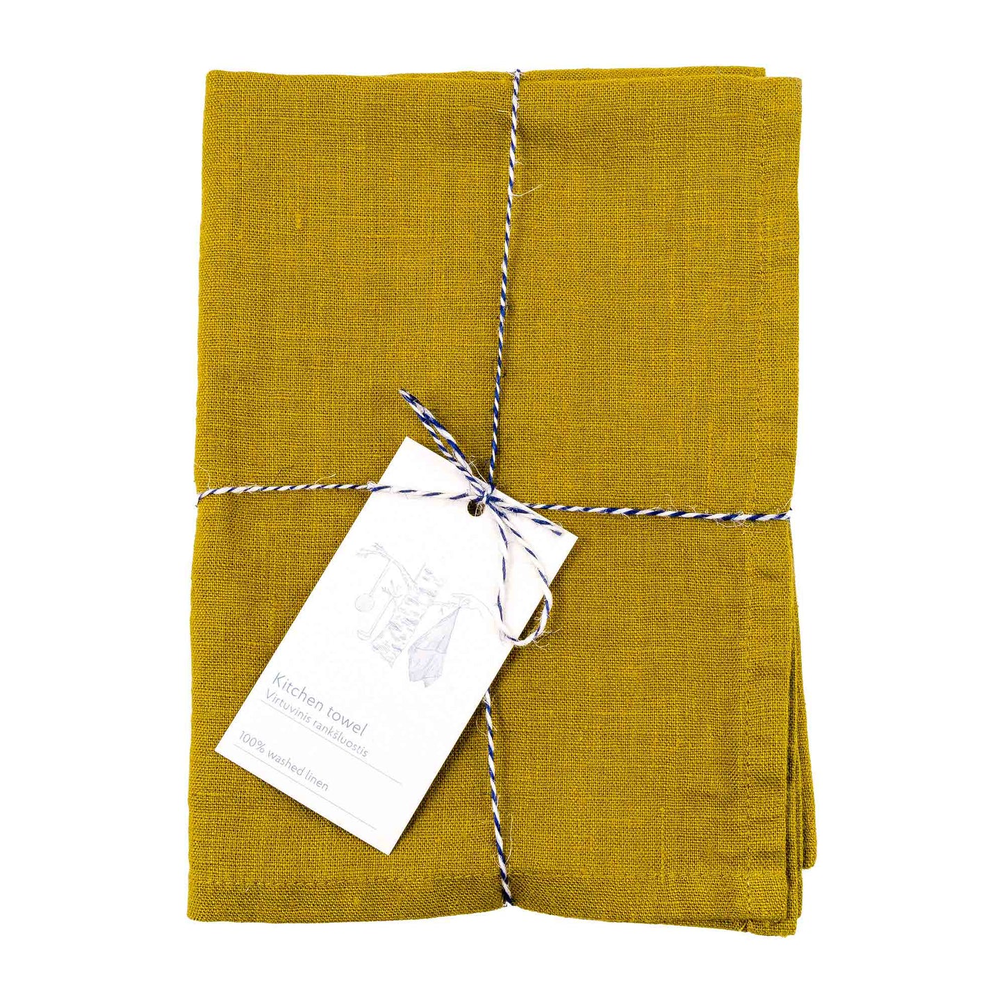Linen Tales Leinen Geschirrtuch Moss Green