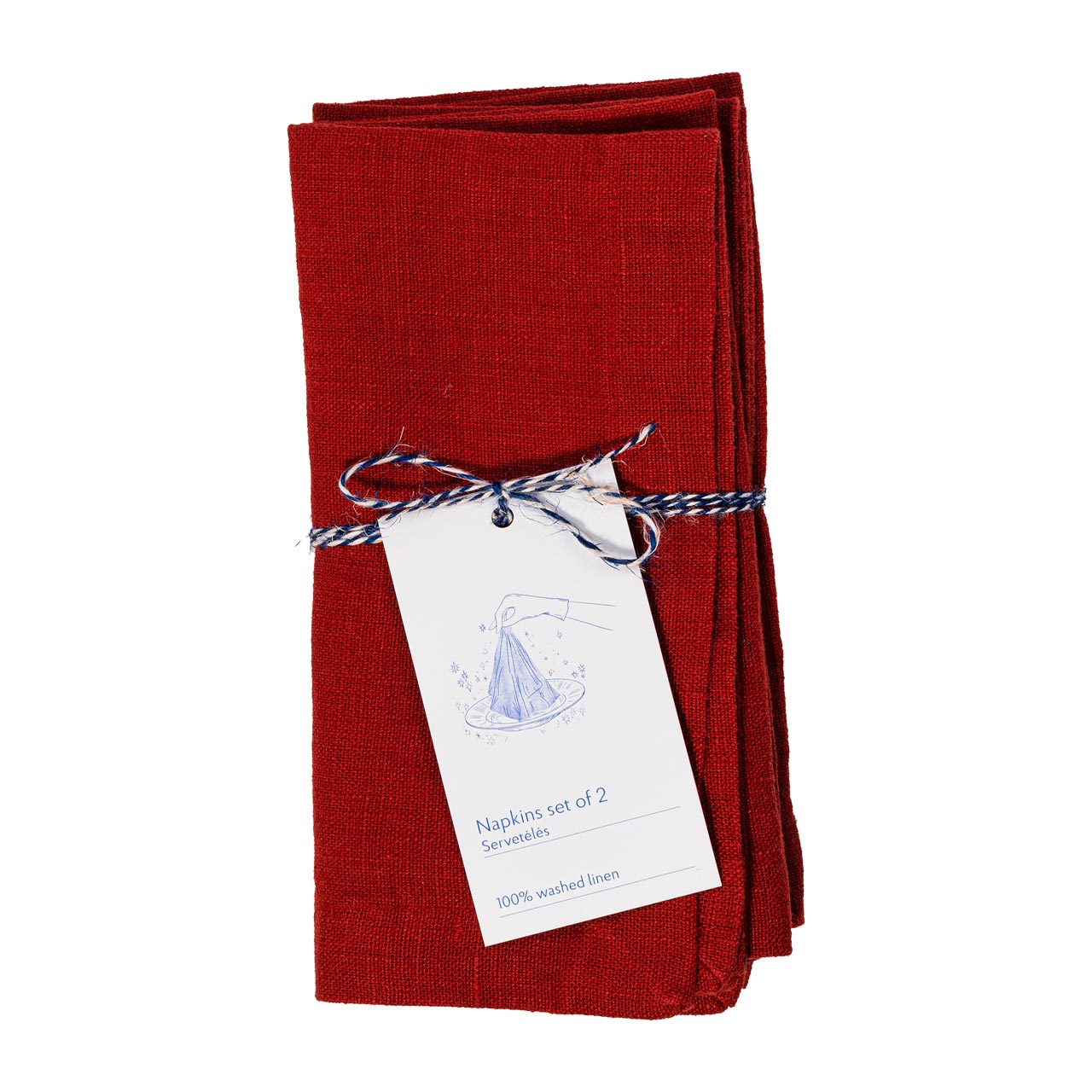Linen Tales Leinen Servietten Lava Falls 2er Set