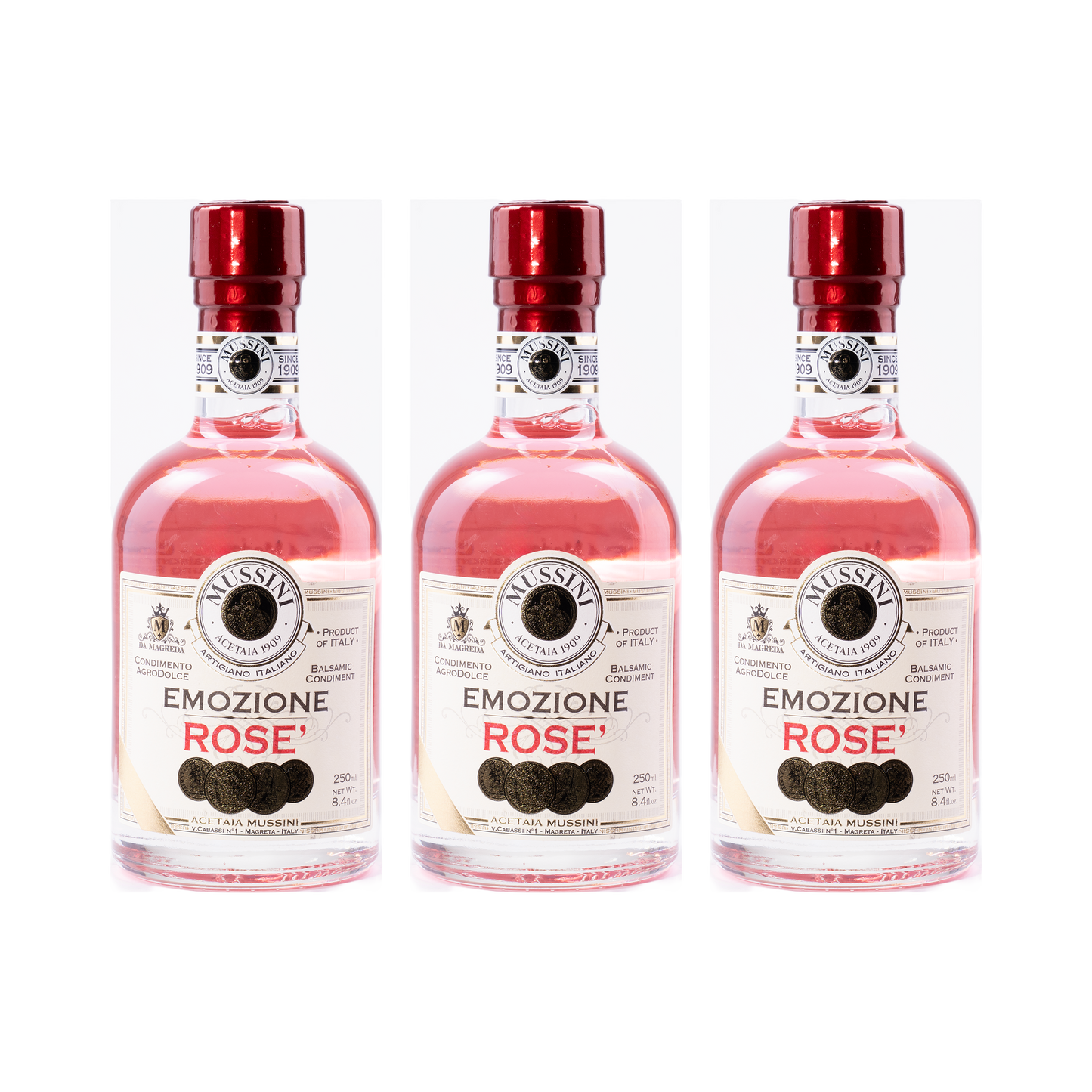 Mussini Emozione Rosé — 3er Set