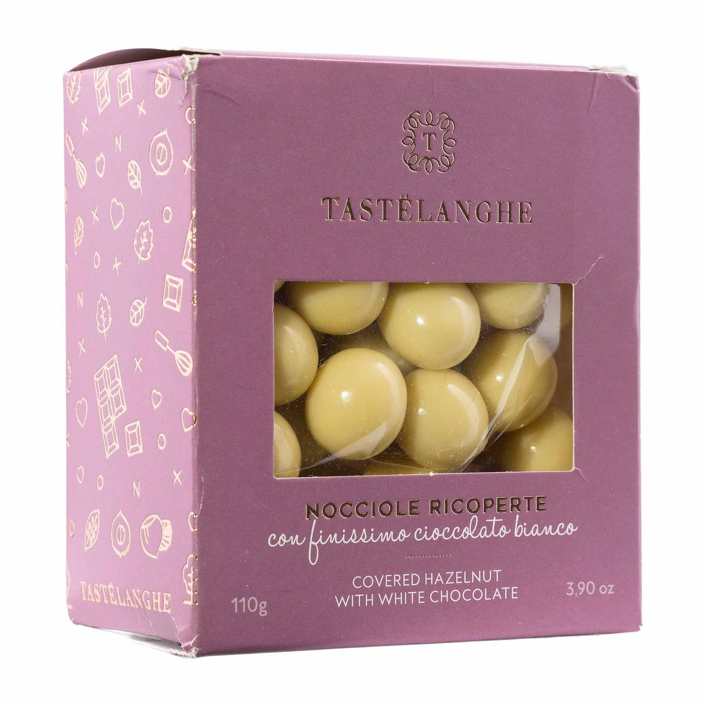 Tastelanghe Haselnüsse in weißer Schokolade 110g
