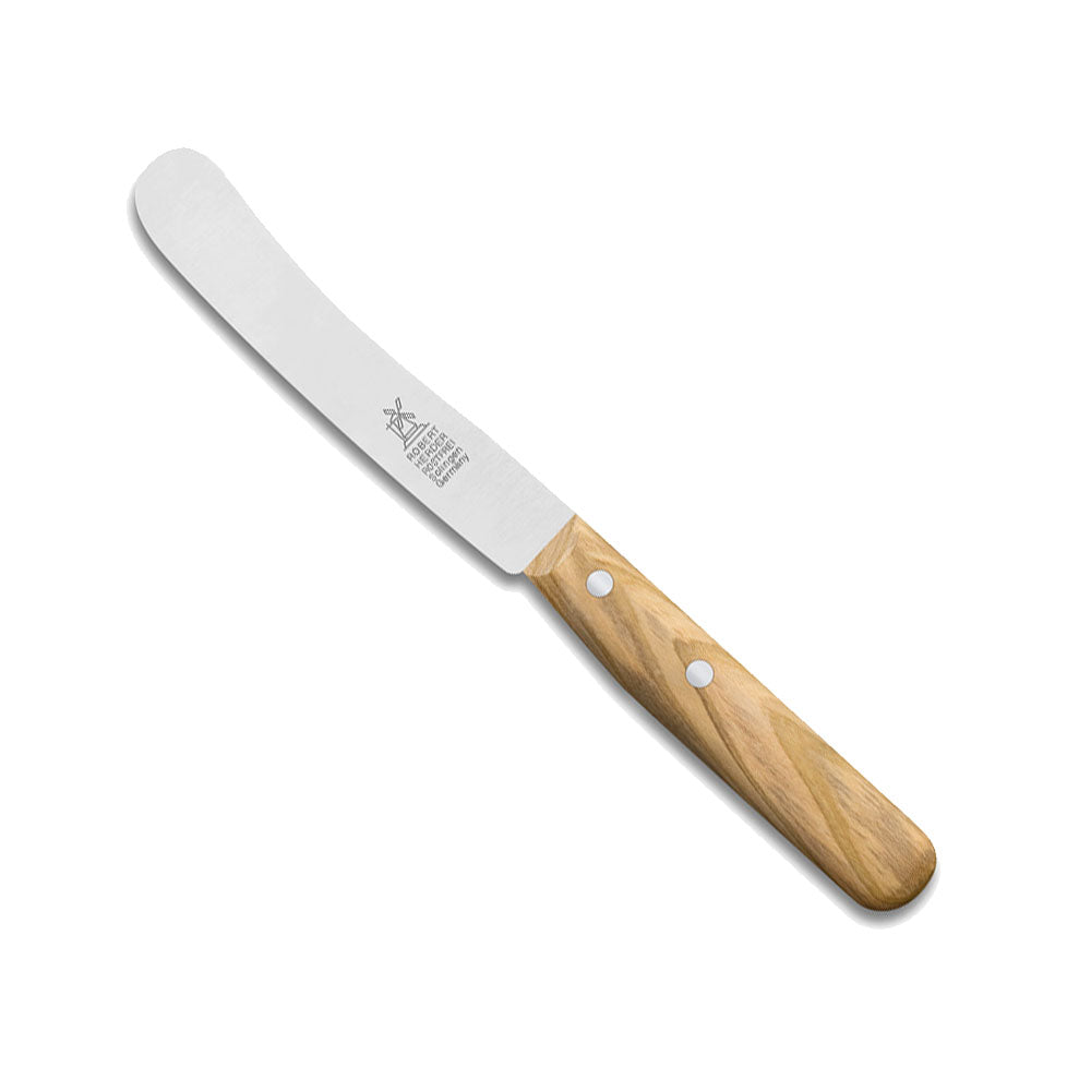 Windmühlenmesser Buckels Olive rostfrei