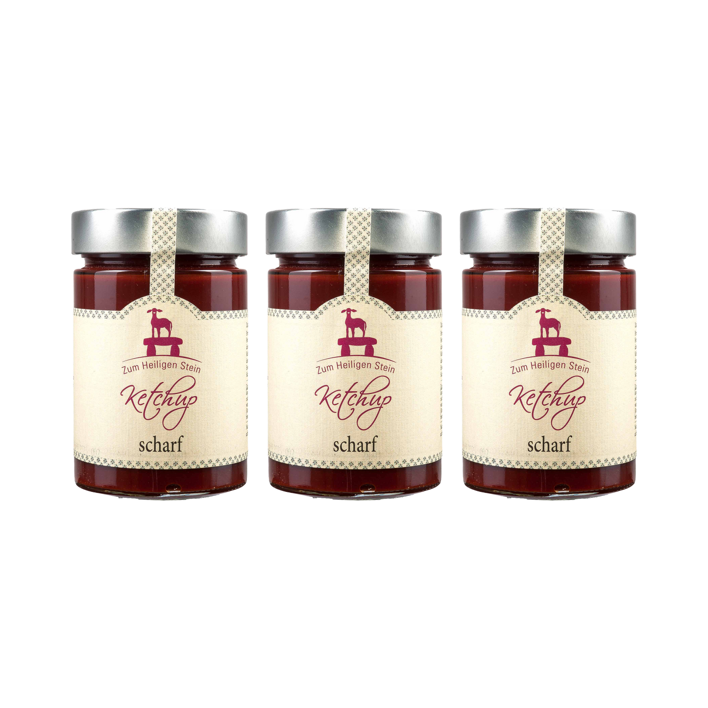 Zum heiligen Stein — Ketchup scharf — 3× 400 g