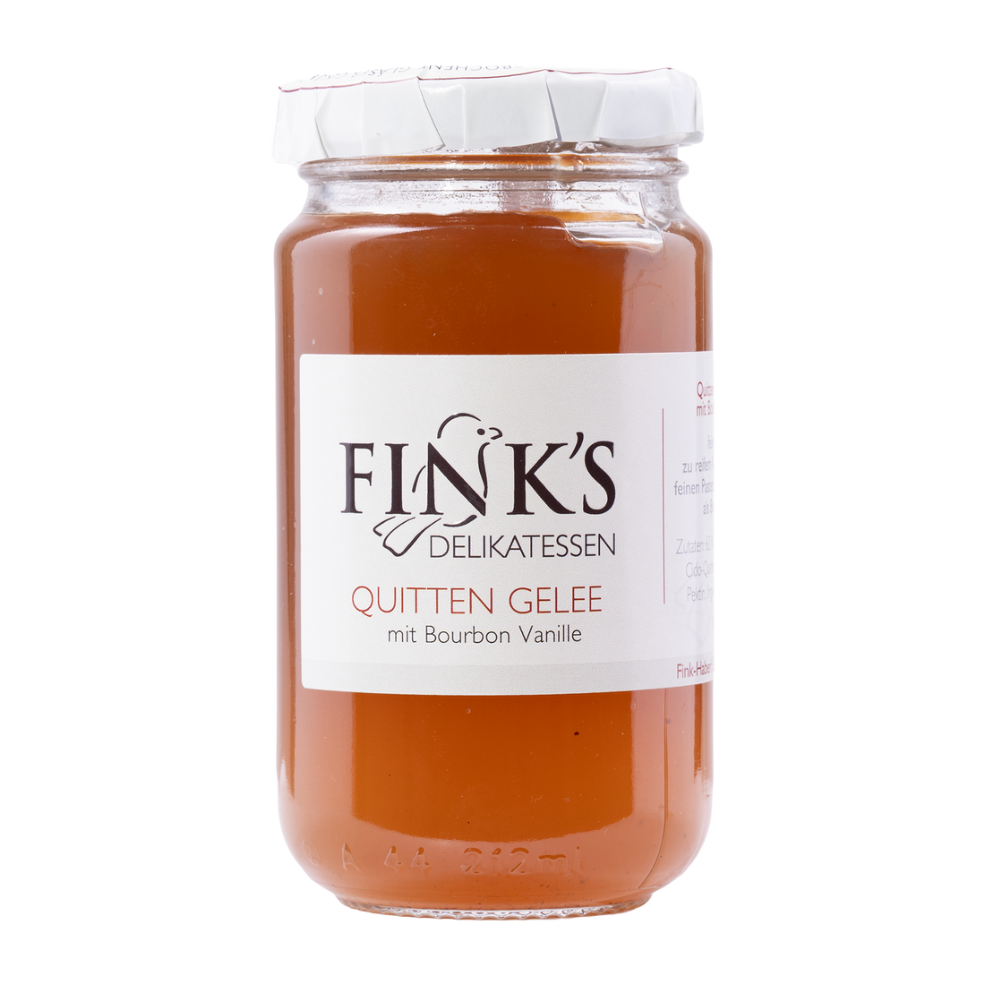 Quittengelee mit Bourbon Vanille von Fink's Delikatessen