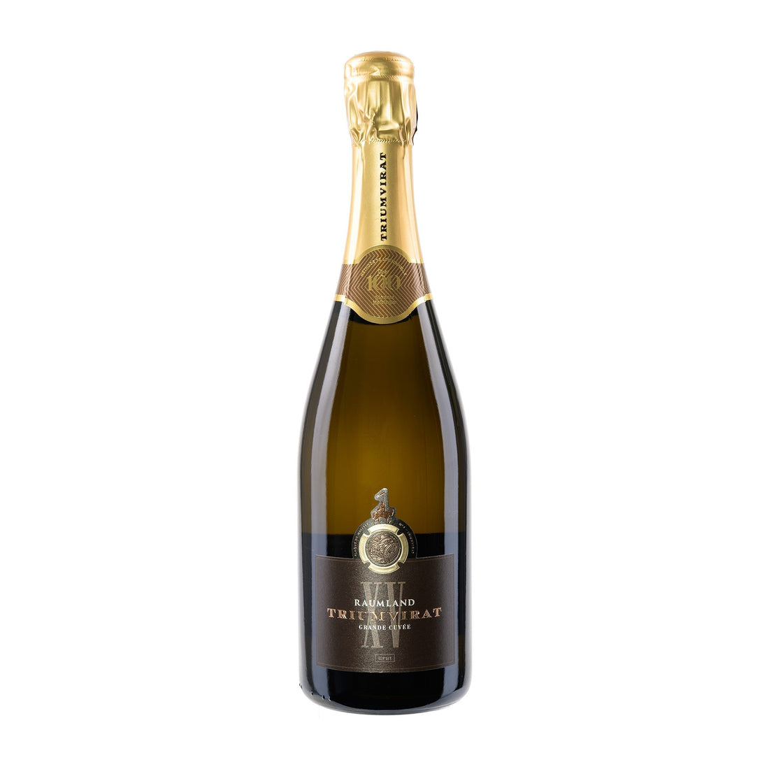 Flasche XV Triumvirat Grande Cuvée Brut 2015 von Raumland