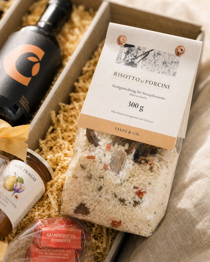 Viani Steinpilzrisotto im Geschenkkorb Grünes Gold