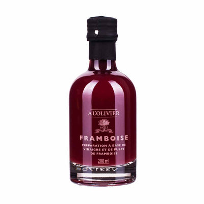 Himbeeressig mit Fruchtmark