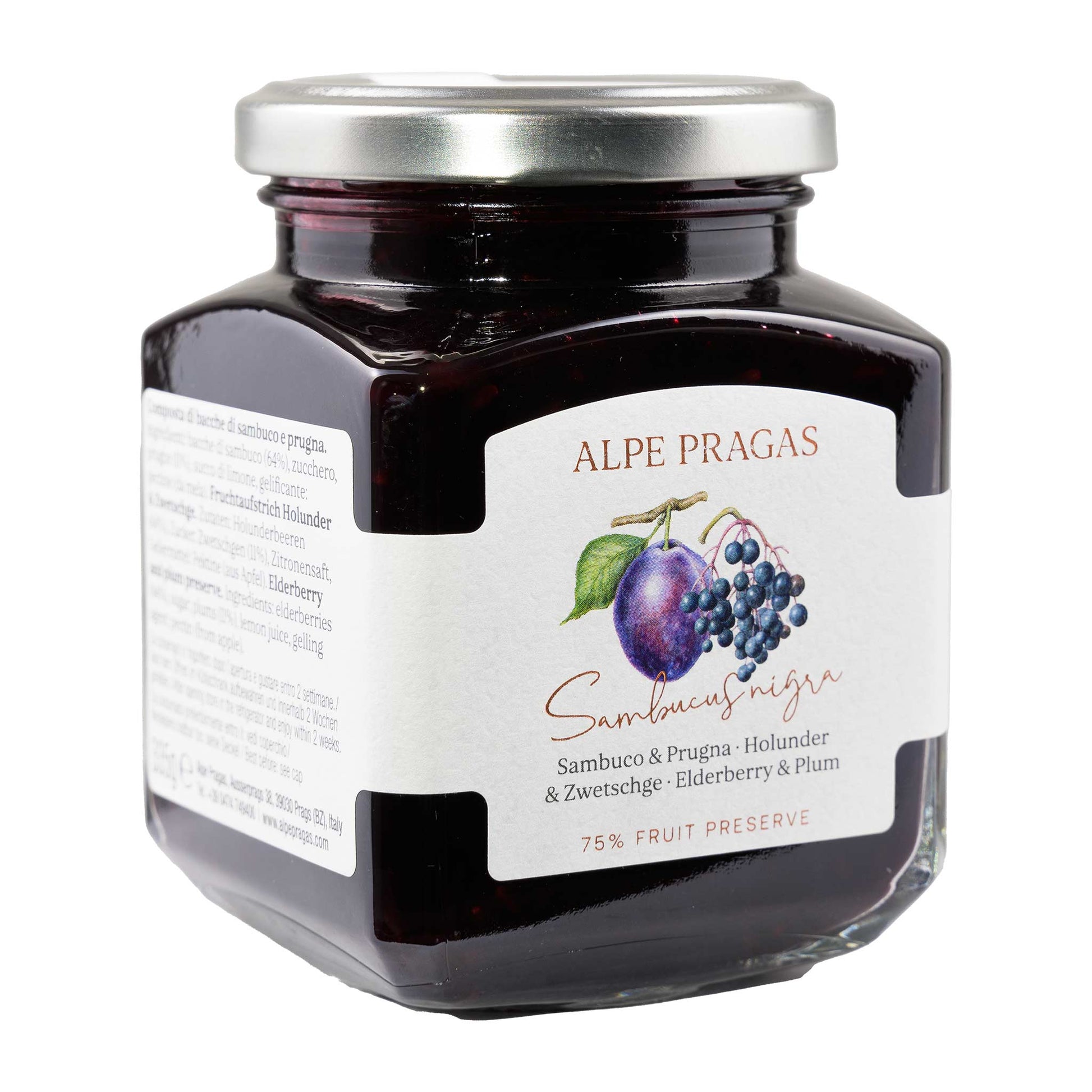 Alpe Pragas  Holunder Zwetschge Fruchtaufstrich