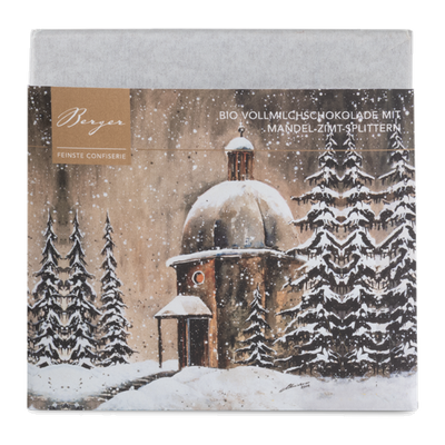 Organic Whole Milk Chocolate with Almond-Cinnamon Crunch – Silent Night