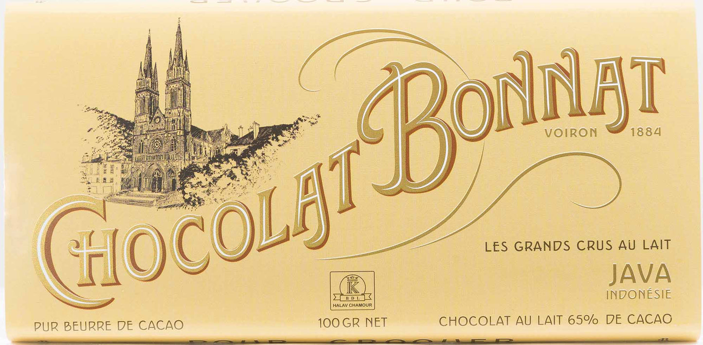 Bonnat Schokolade  Java Lait 65%  Milchschokolade