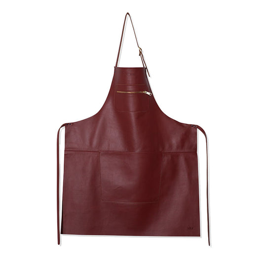 Dutchdeluxes  Lederschürze BBQ Style  Ruby Red