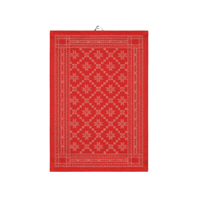 Attebladrose Geschirrtuch rot – 50x70cm