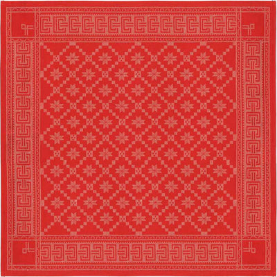 Mitteldecke Attebladrose rot – 80x80cm