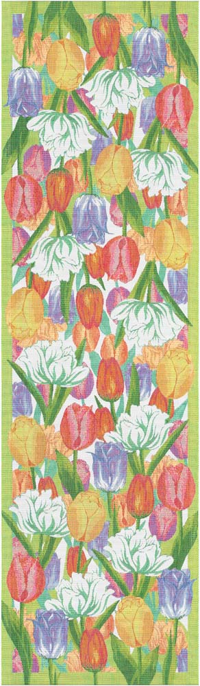 Tischläufer mit Tulpen – 35x120cm