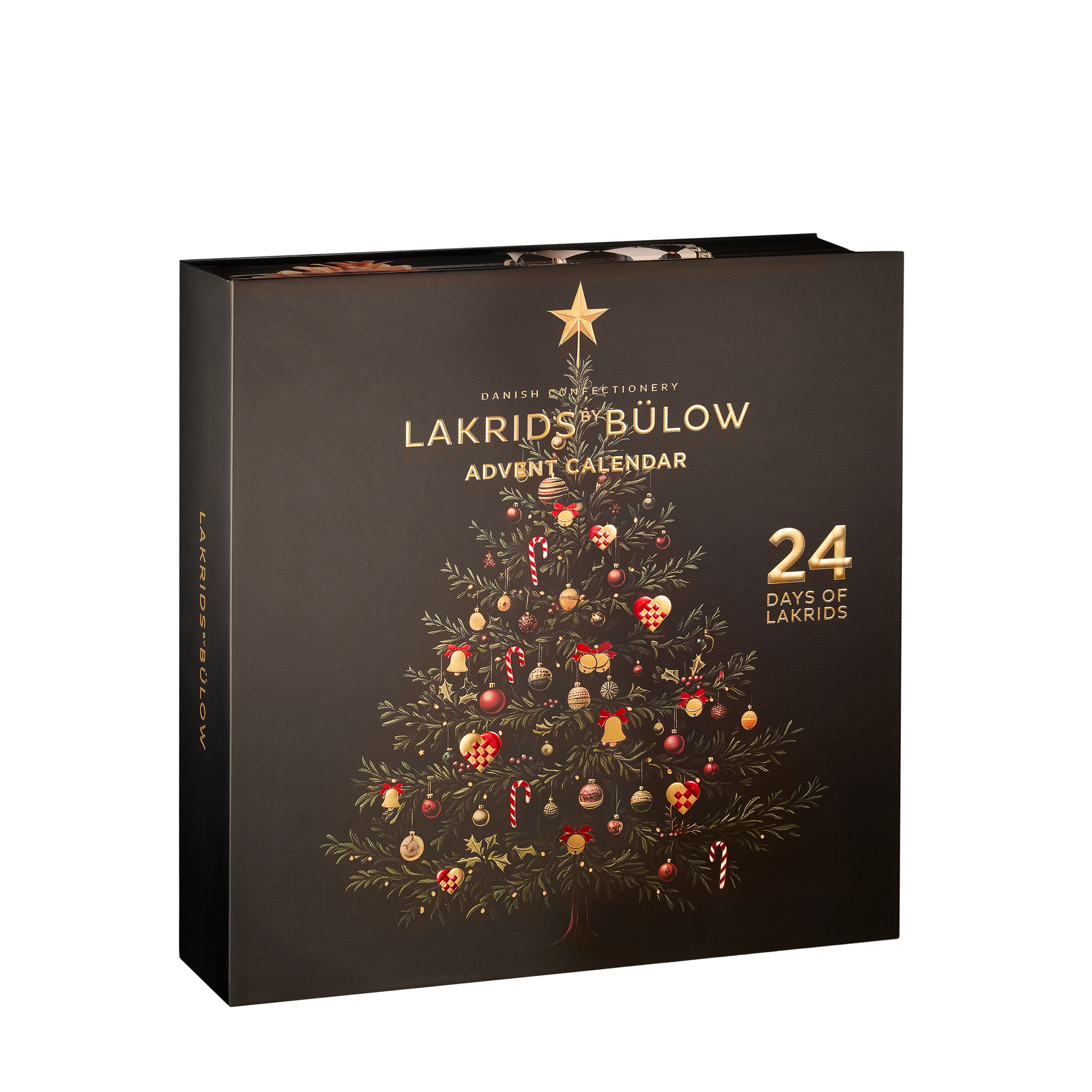 Lakrids by Bülow Adventskalender 2026 mit Weihnachtsbaum Motiv