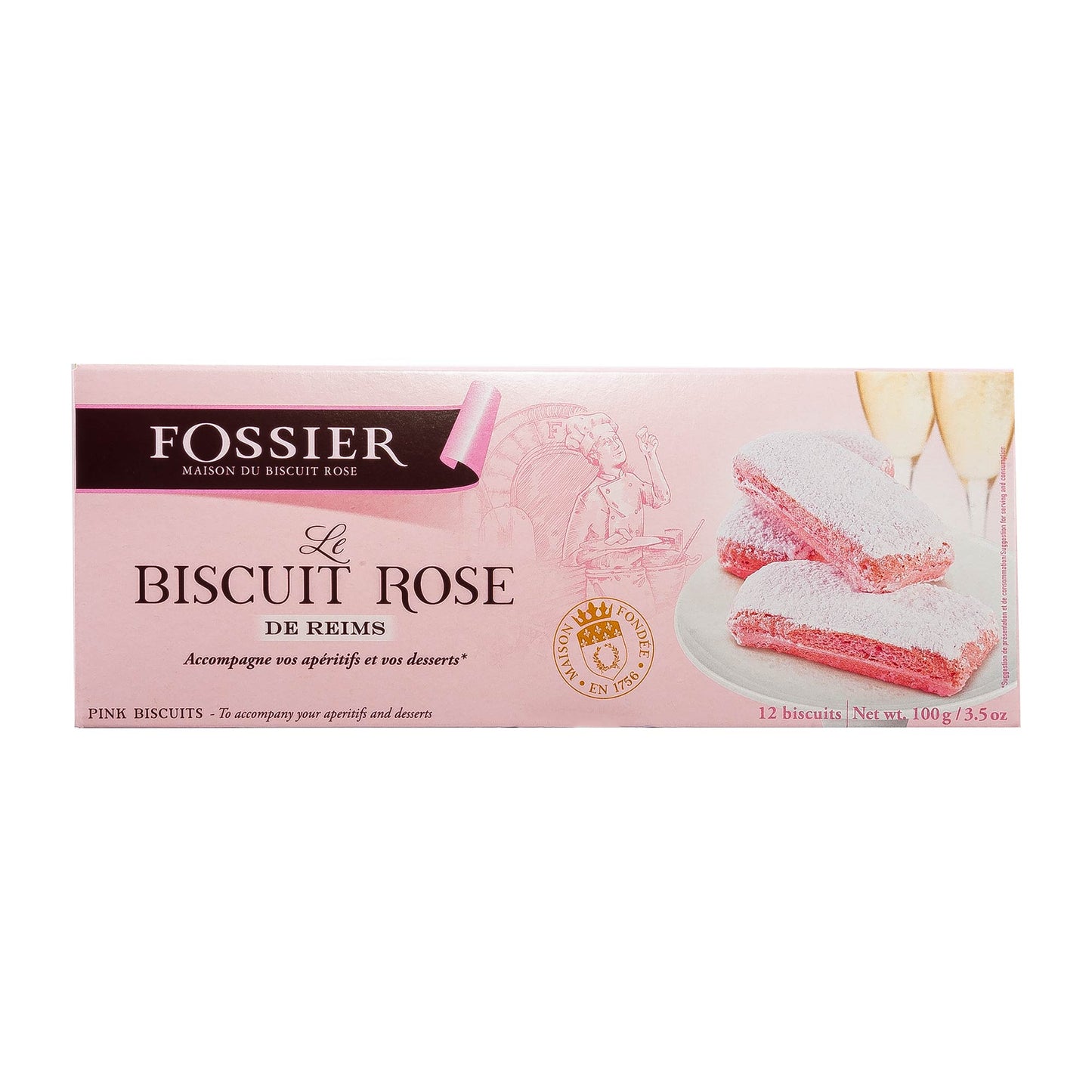 Maison Fossier Biscuit Roses de Reims  100g