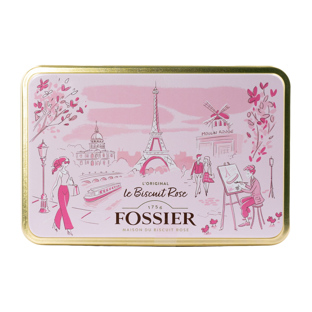Fossier Biscuit Rose de Reims in der Paris-Metalldose