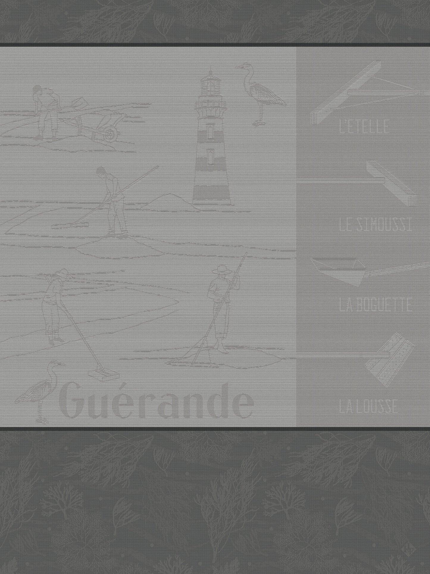 Geschirrtuch  Marais Salants  Grau