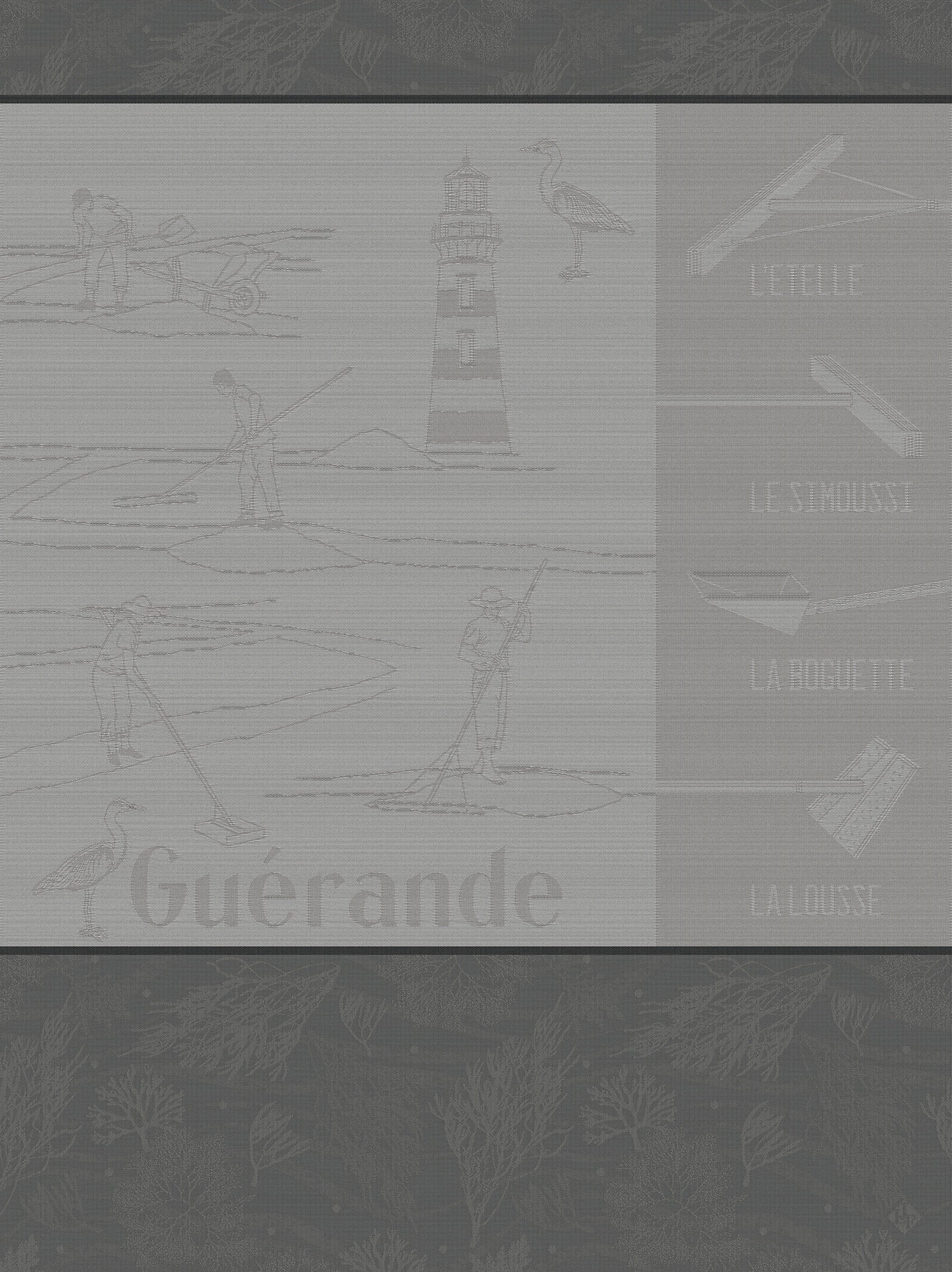 Geschirrtuch  Marais Salants  Grau