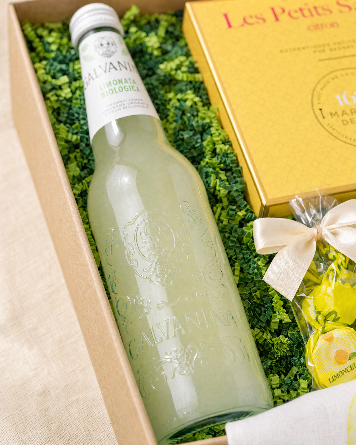 Galvanina Zitronen Bio-Limonade im Gourmet Geschenk Kleine Zitronenfreude