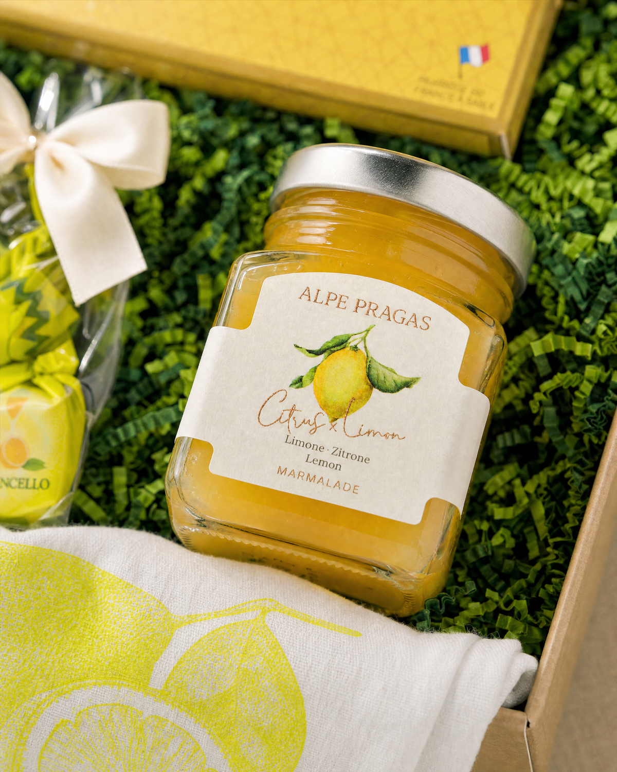 Alpe Pragas Zitronen Marmelade im Gourmet Geschenk Kleine Zitronenfreude