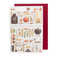 Grußkarte Happy Birthday – Grillen