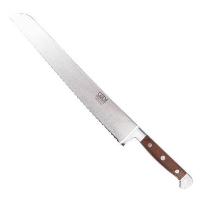 Alpha large bread knife – Walnut – 32cm