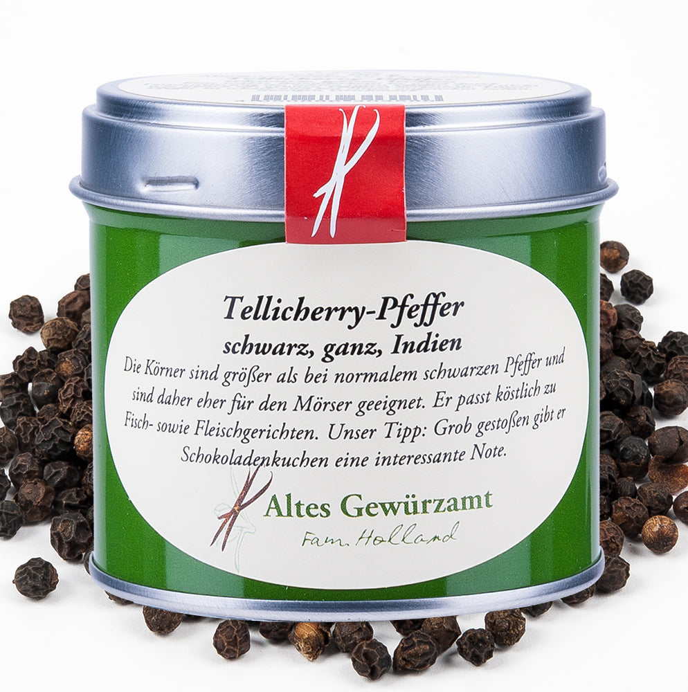 Ingo Holland  schwarzer Tellicherry Pfeffer  90g