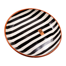 Keramikschale groß  bold stripes black