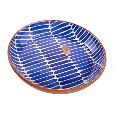 Keramikschale groß – dash blue