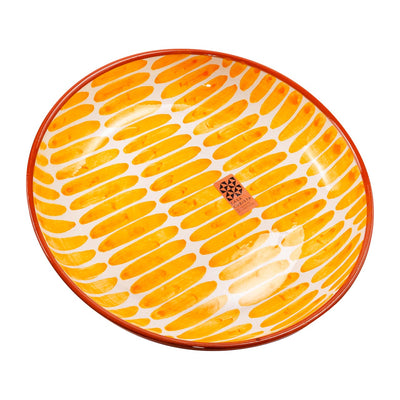 Keramikschale groß – dash tangerine