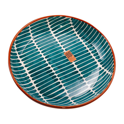 Keramikschale groß – dash teal
