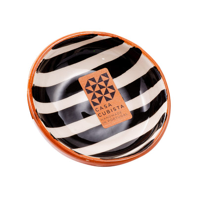 Keramikschale klein – bold stripe black