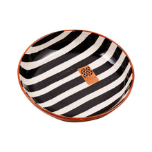 Keramikschale mittel  bold stripes black
