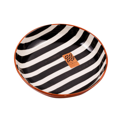 Keramikschale mittel – bold stripes black