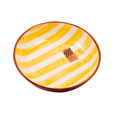 Keramikschale mittel – bold stripes tangerine