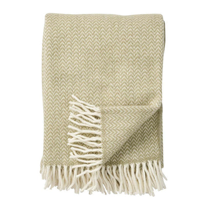 Wolldecke Chevron – green