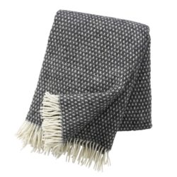 Klippan  Wolldecke Knut  dark grey