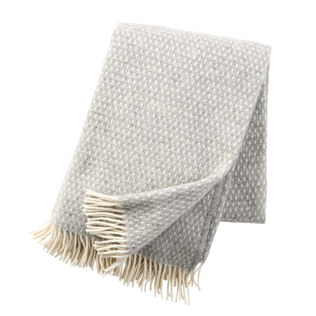 Klippan  Wolldecke Knut  light grey