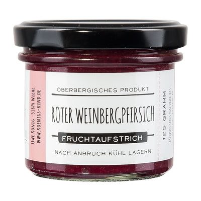 Red Wine Peach Fruit Spread
