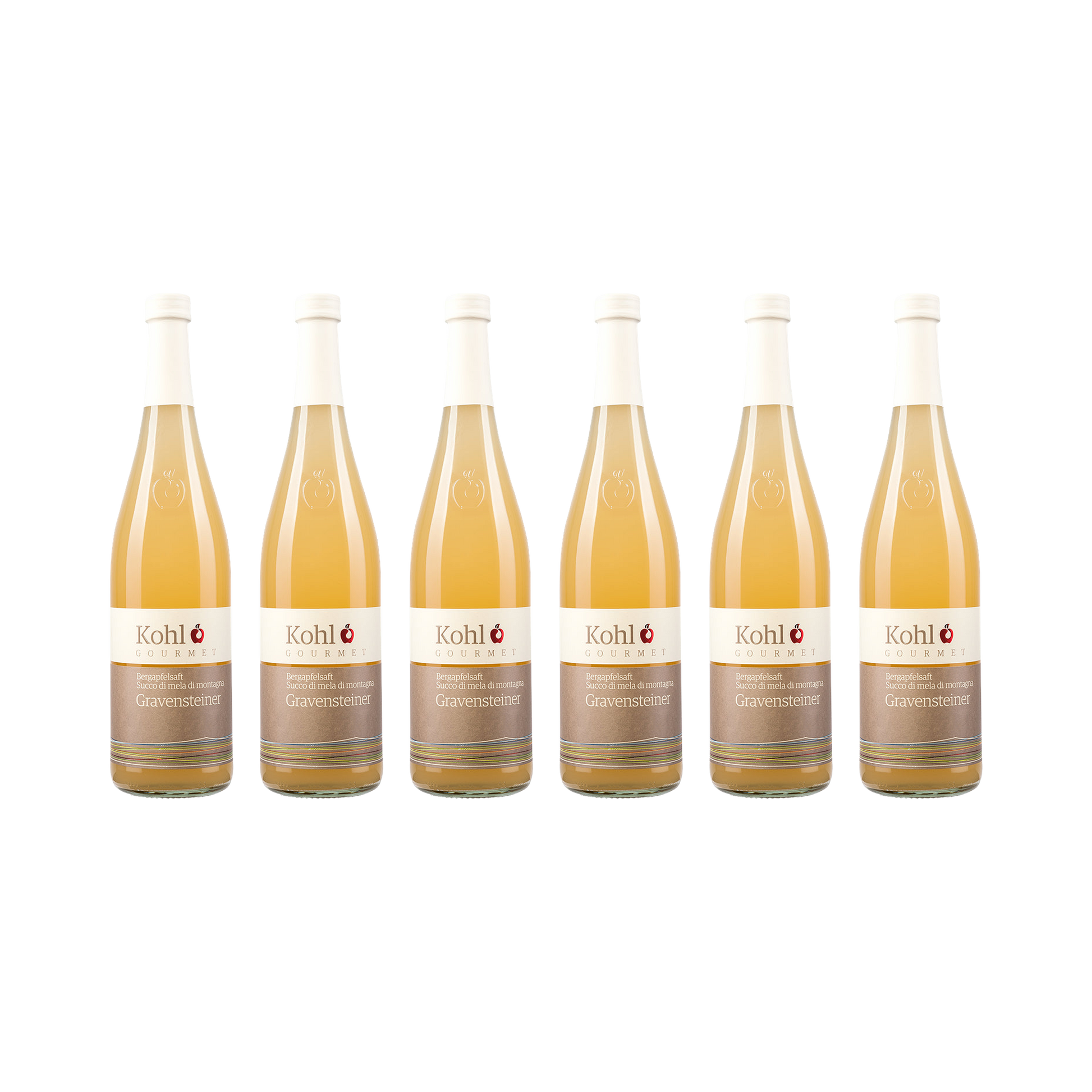 Kohl Bergapfelsaft Gravensteiner 6er Set
